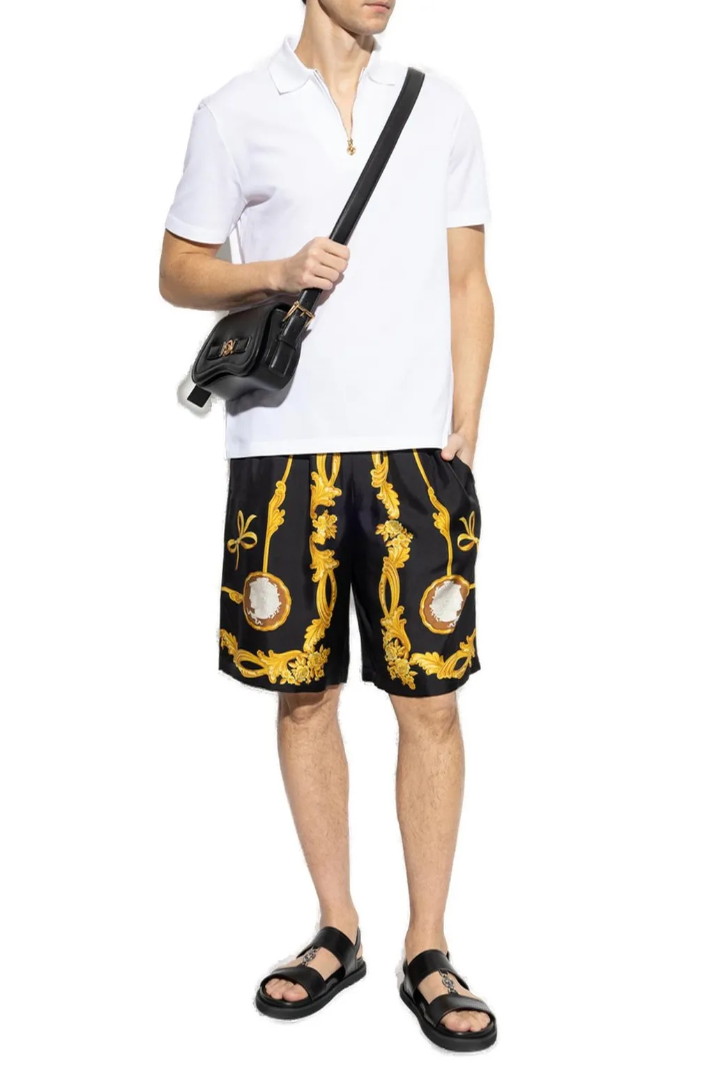 Medusa Zip Polo Shirt