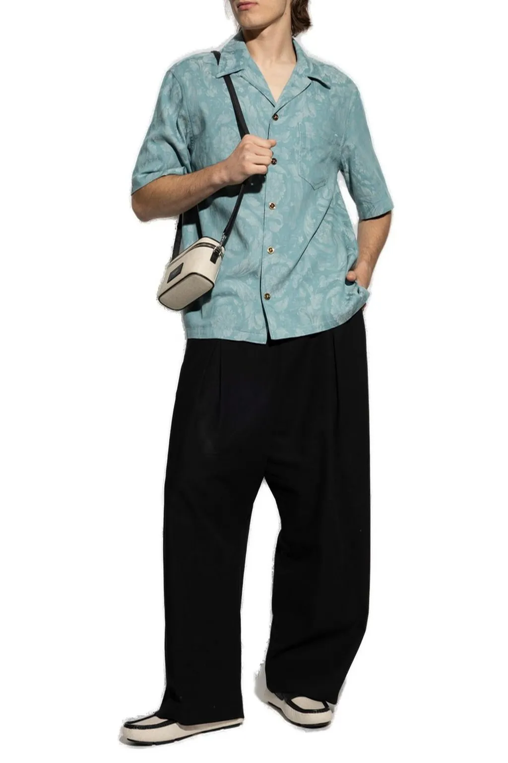 Baroque Print Short Sleeve Shirt