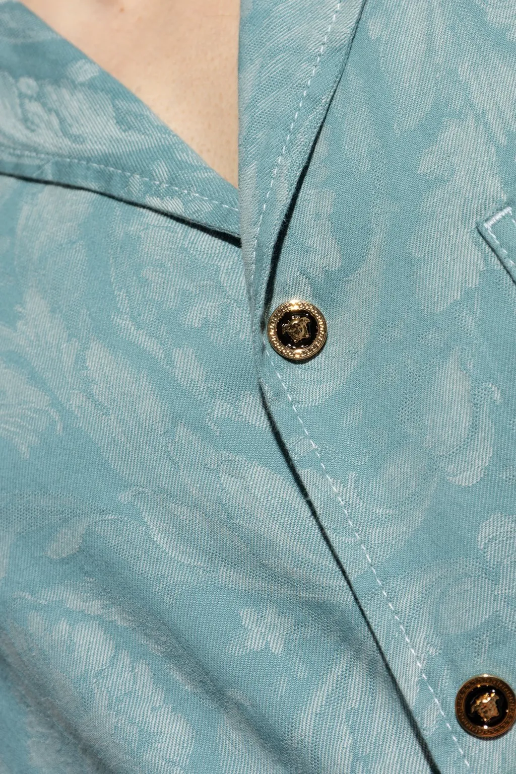 Baroque Print Short Sleeve Shirt