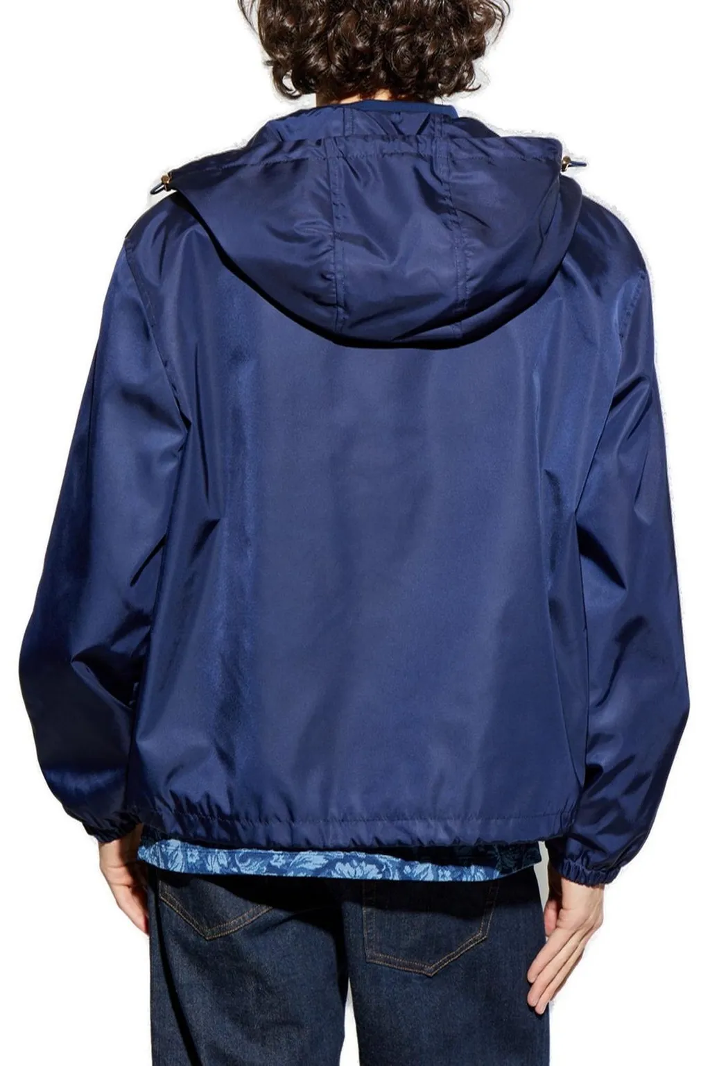 Logo Print Hooded Jacket