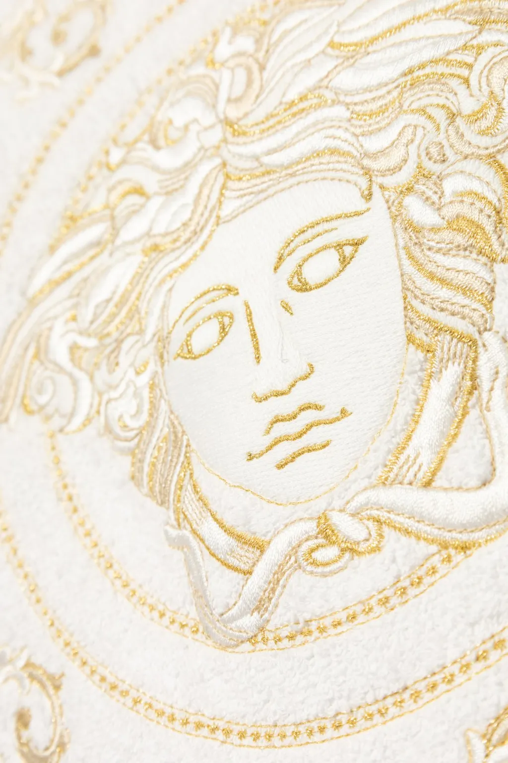 Bathrobe With Medusa Embroidery