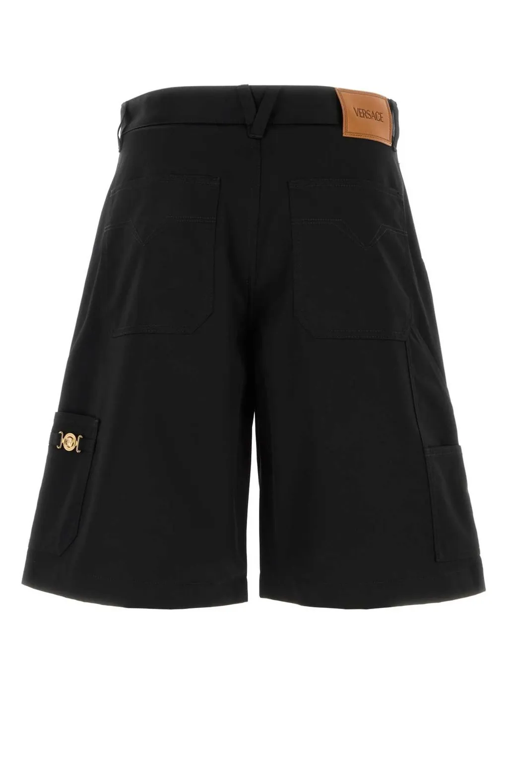 Logo Button Bermuda Shorts