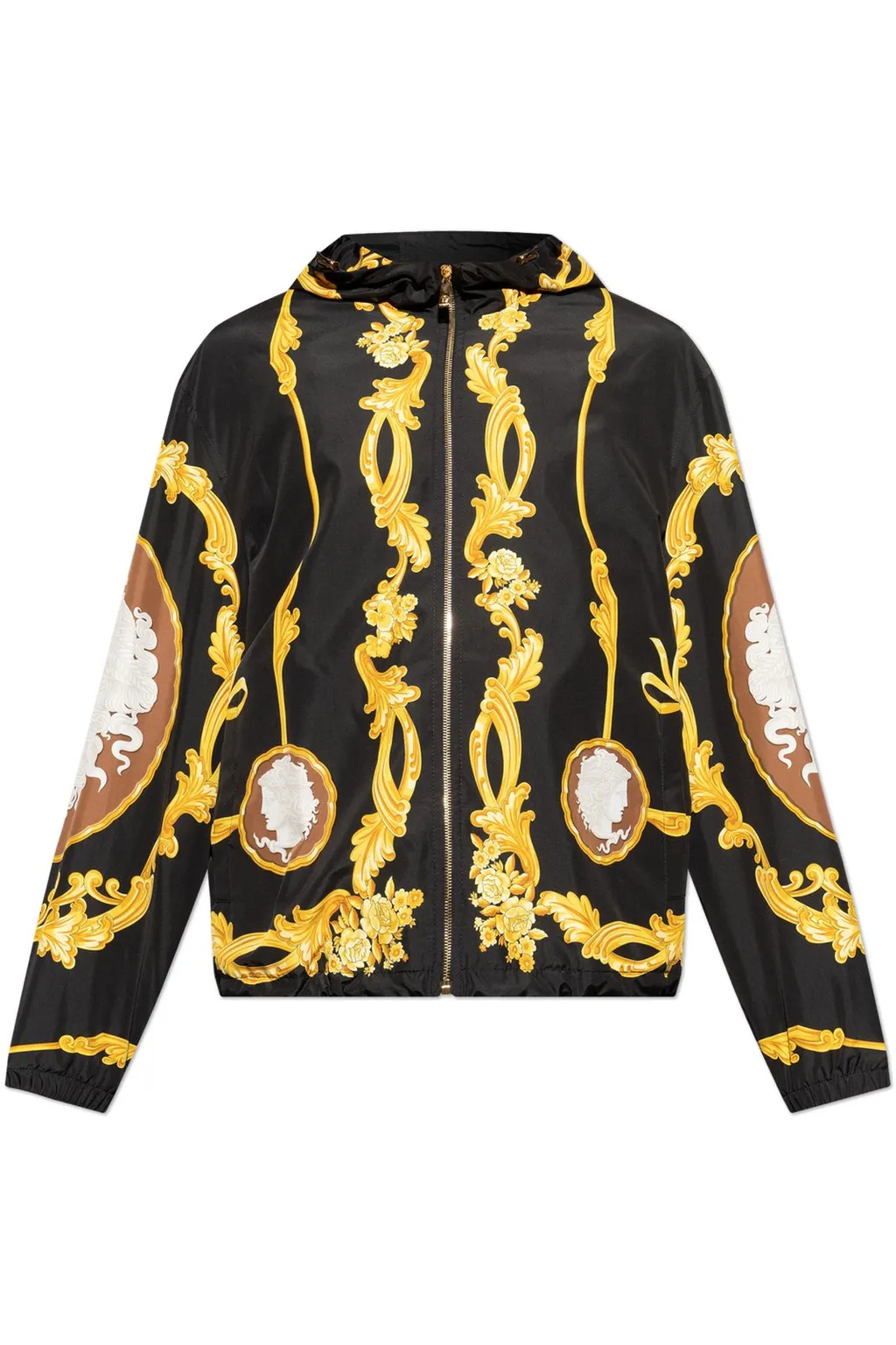 Baroque Print Hooded Jacket