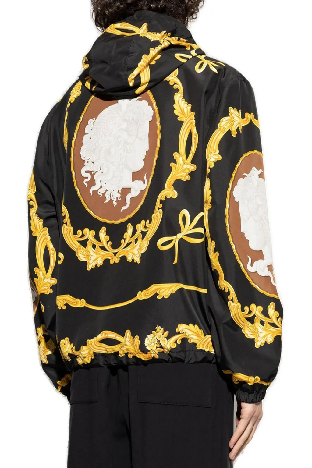 Baroque Print Hooded Jacket