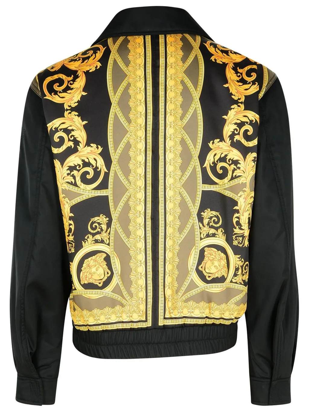 Bomber Jacket With Baroque Print