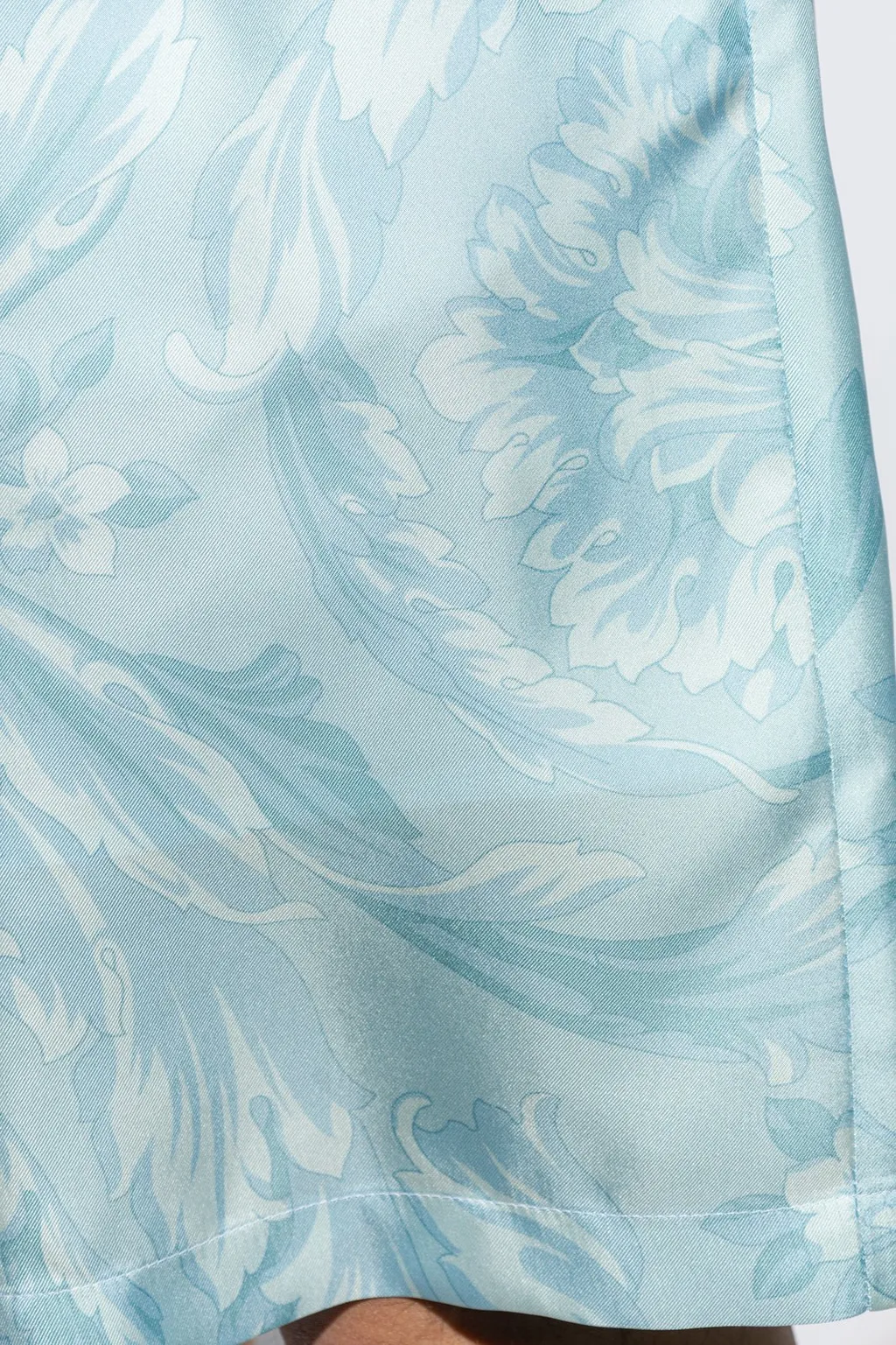 Baroque Print Silk Shorts