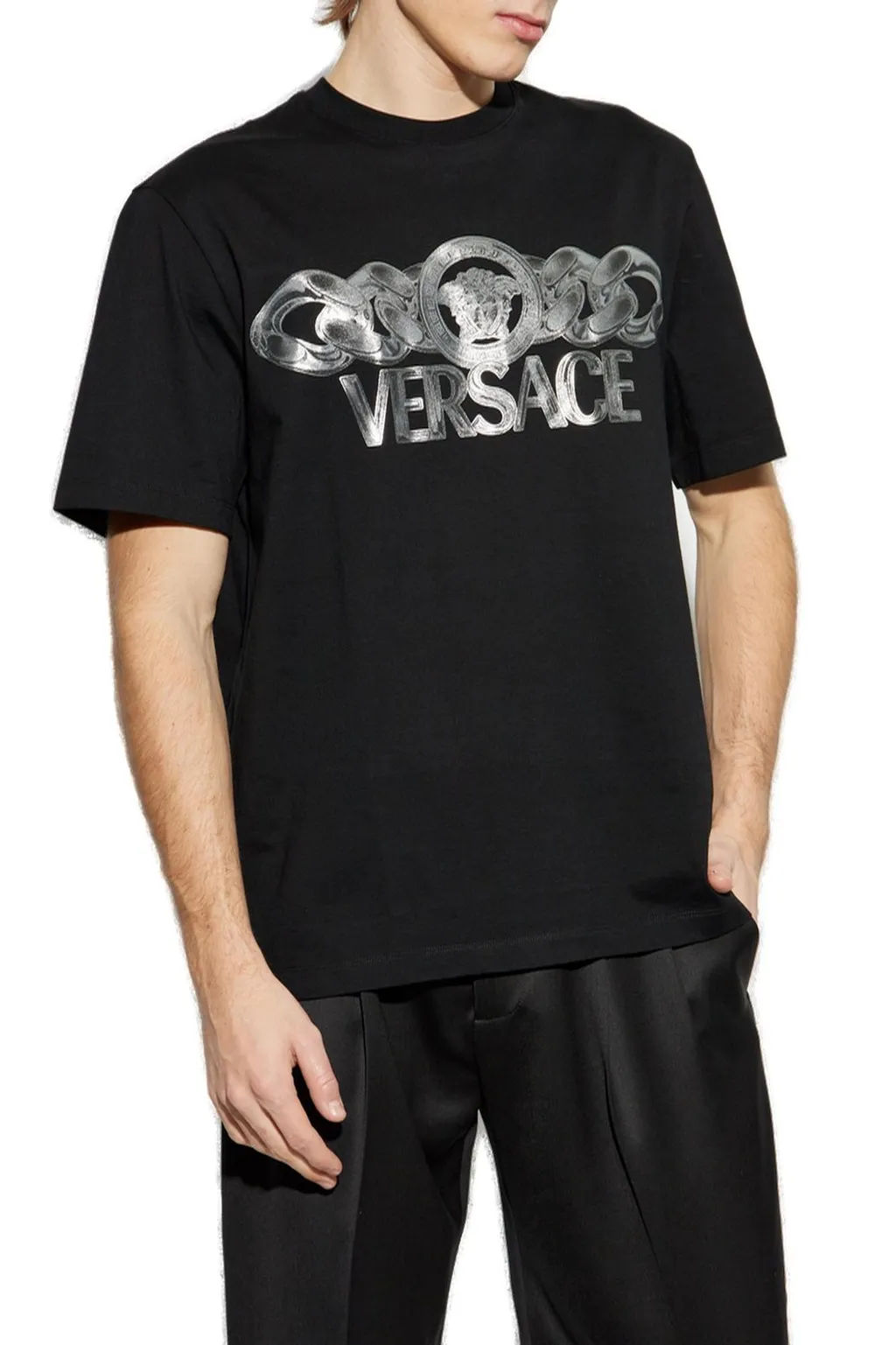 Medusa Chain Print T-Shirt