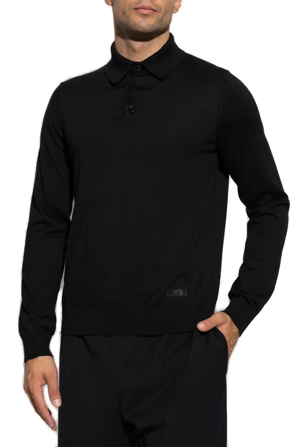 Long-Sleeved Polo Shirt