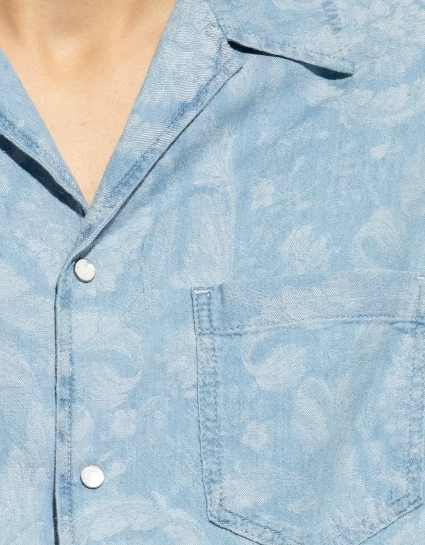 Barocco Print Short Sleeve Shirt