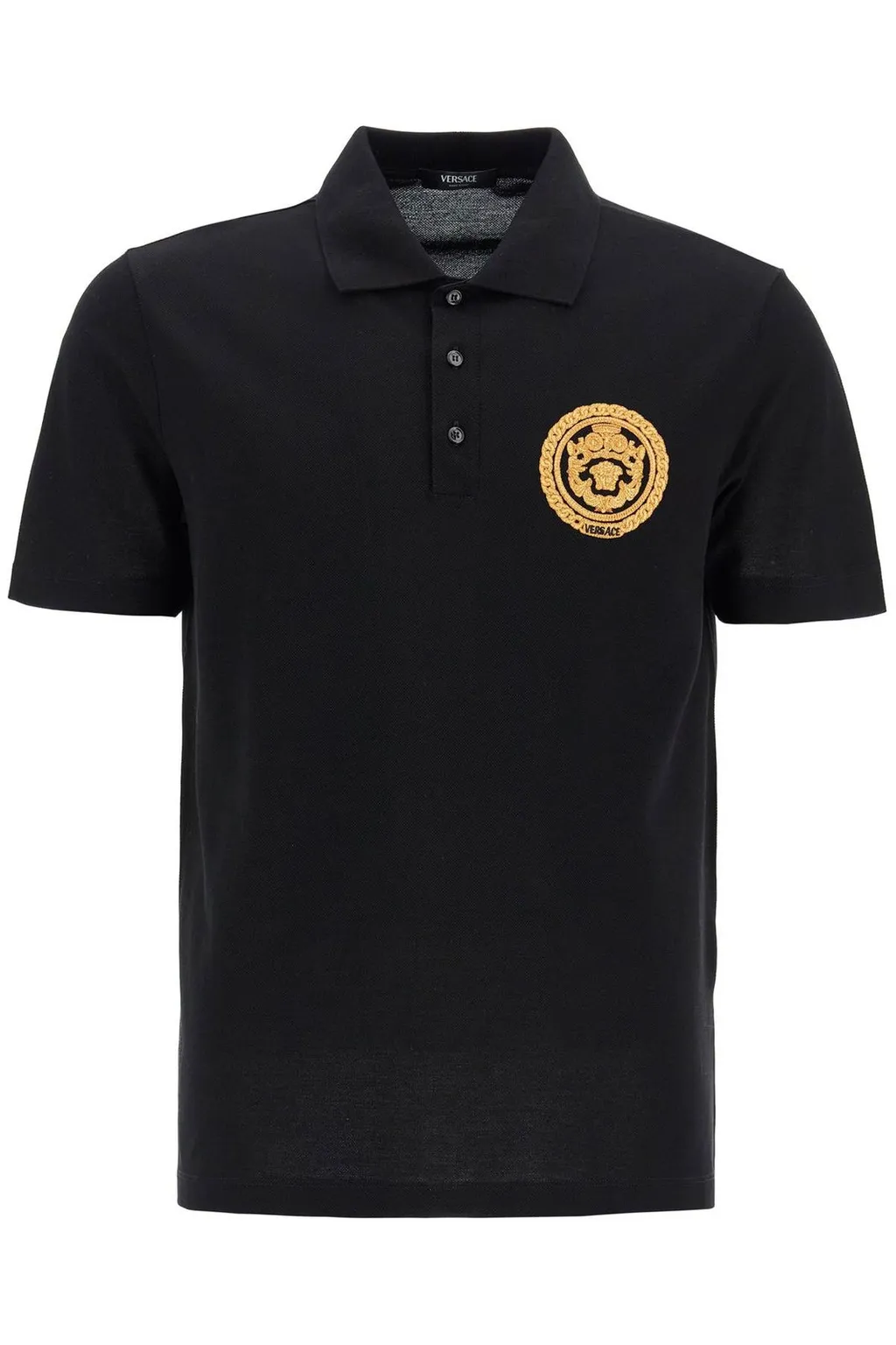 Medusa Print Polo Shirt