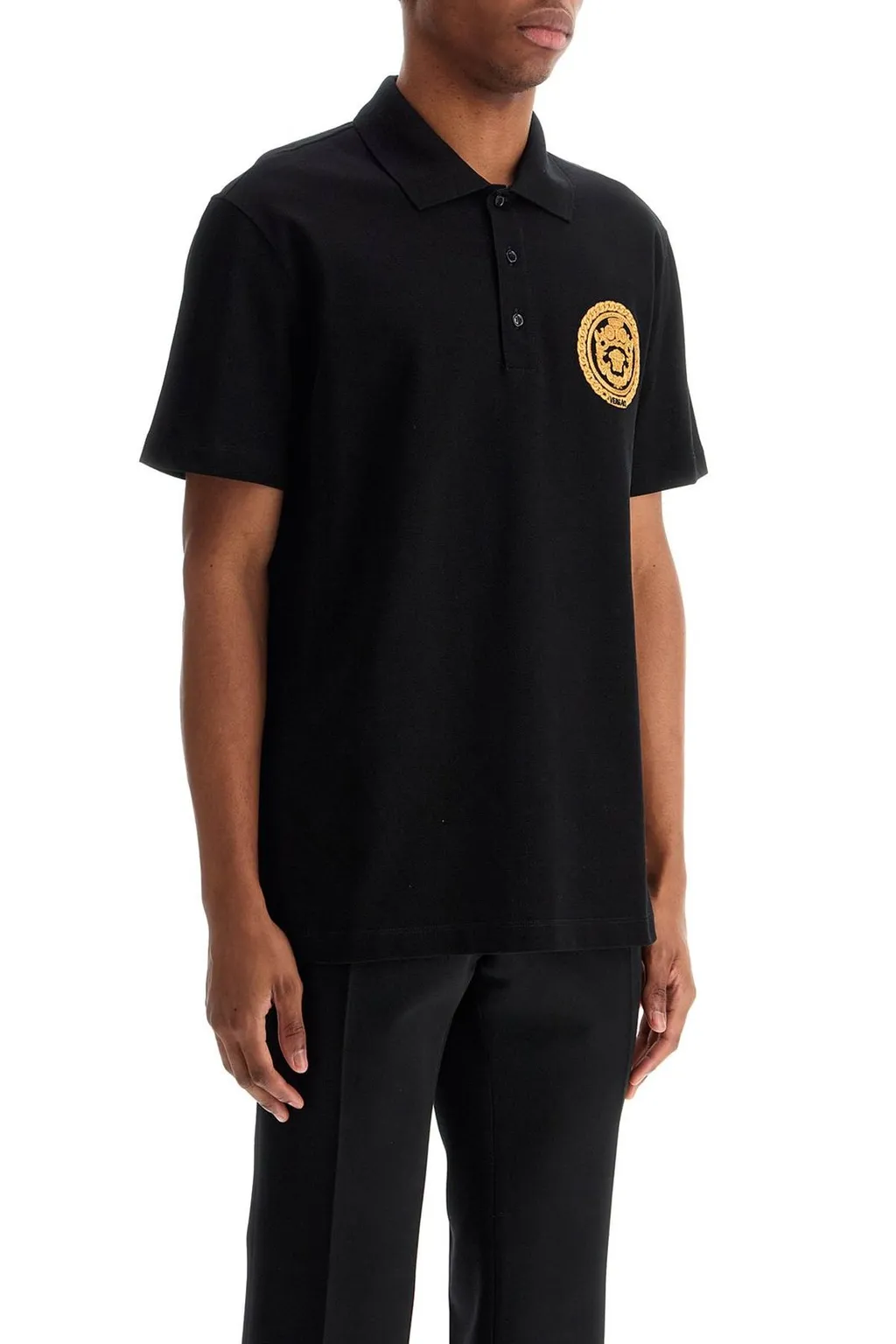 Medusa Print Polo Shirt