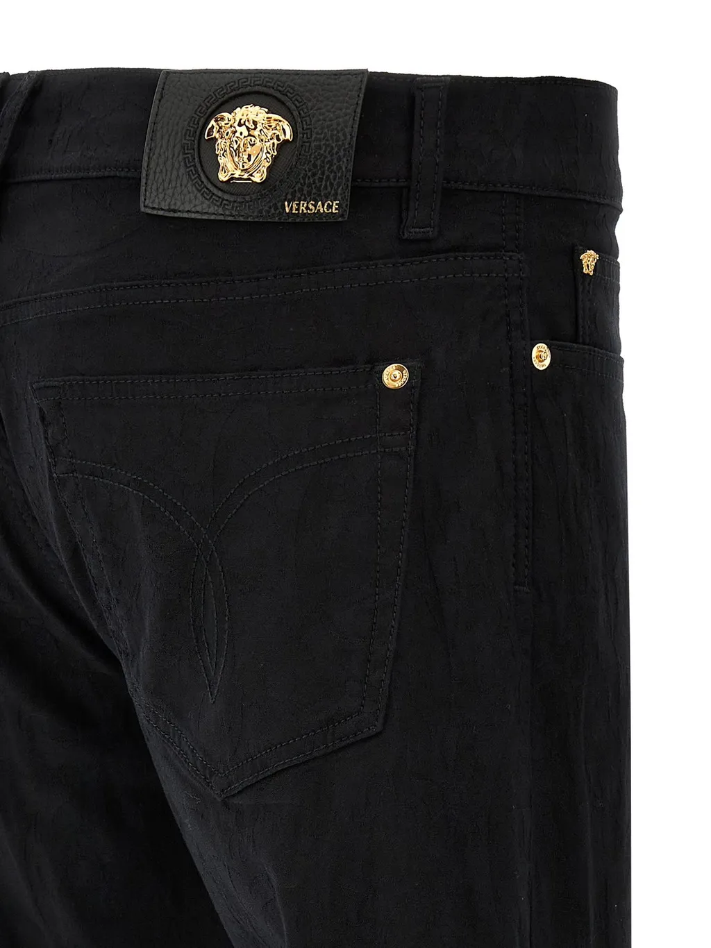 Medusa Button Jeans