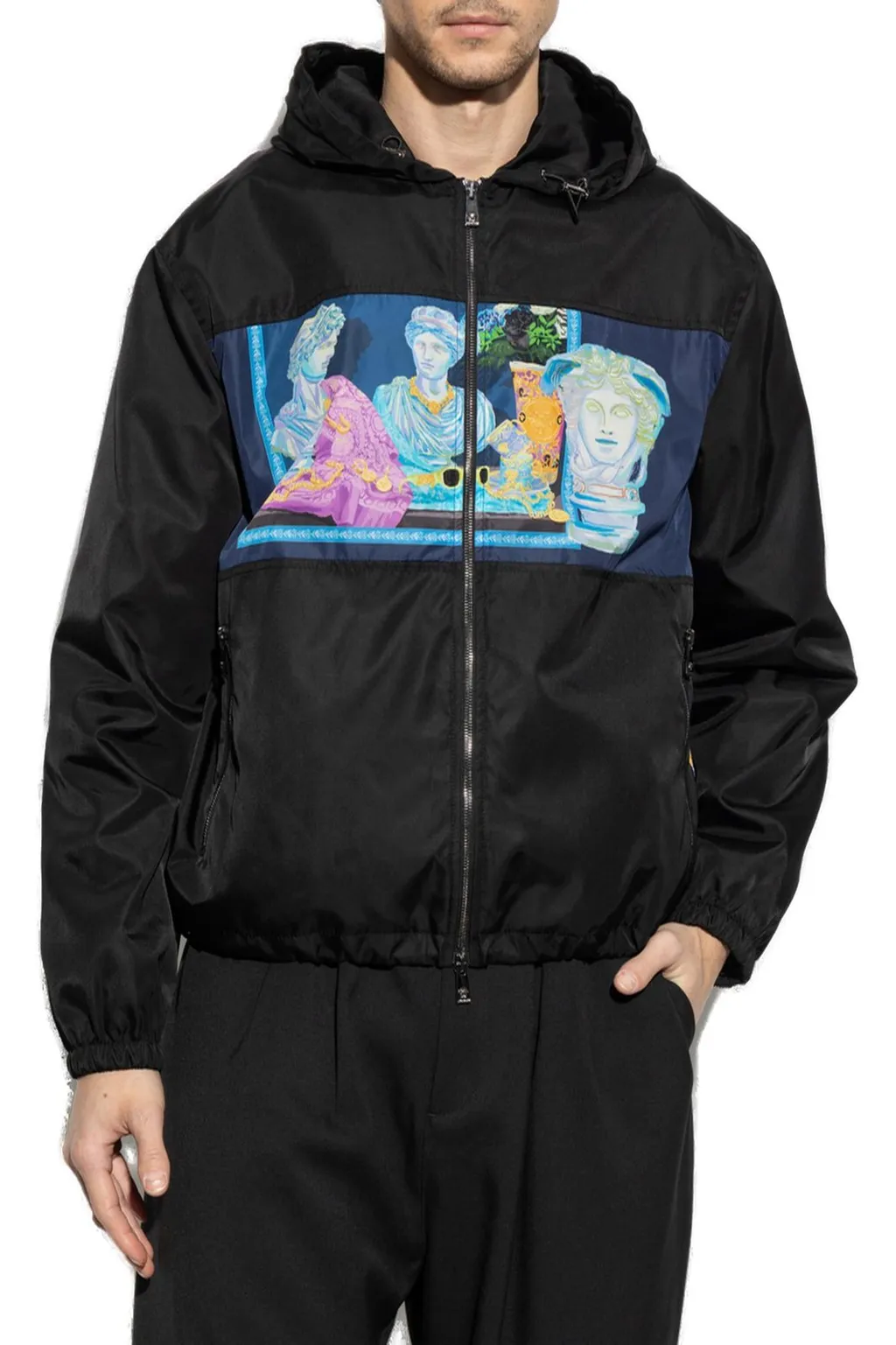 Medusa Print Hooded Jacket