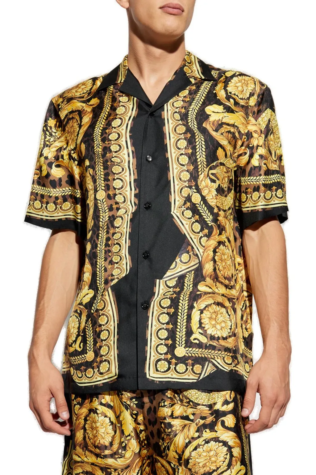 Baroque Print Silk Shirt