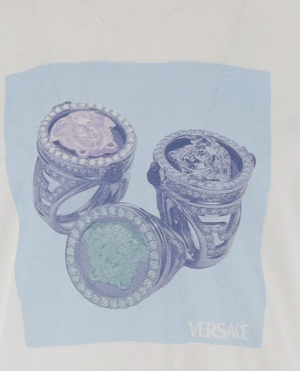 T-Shirt With Rings Print