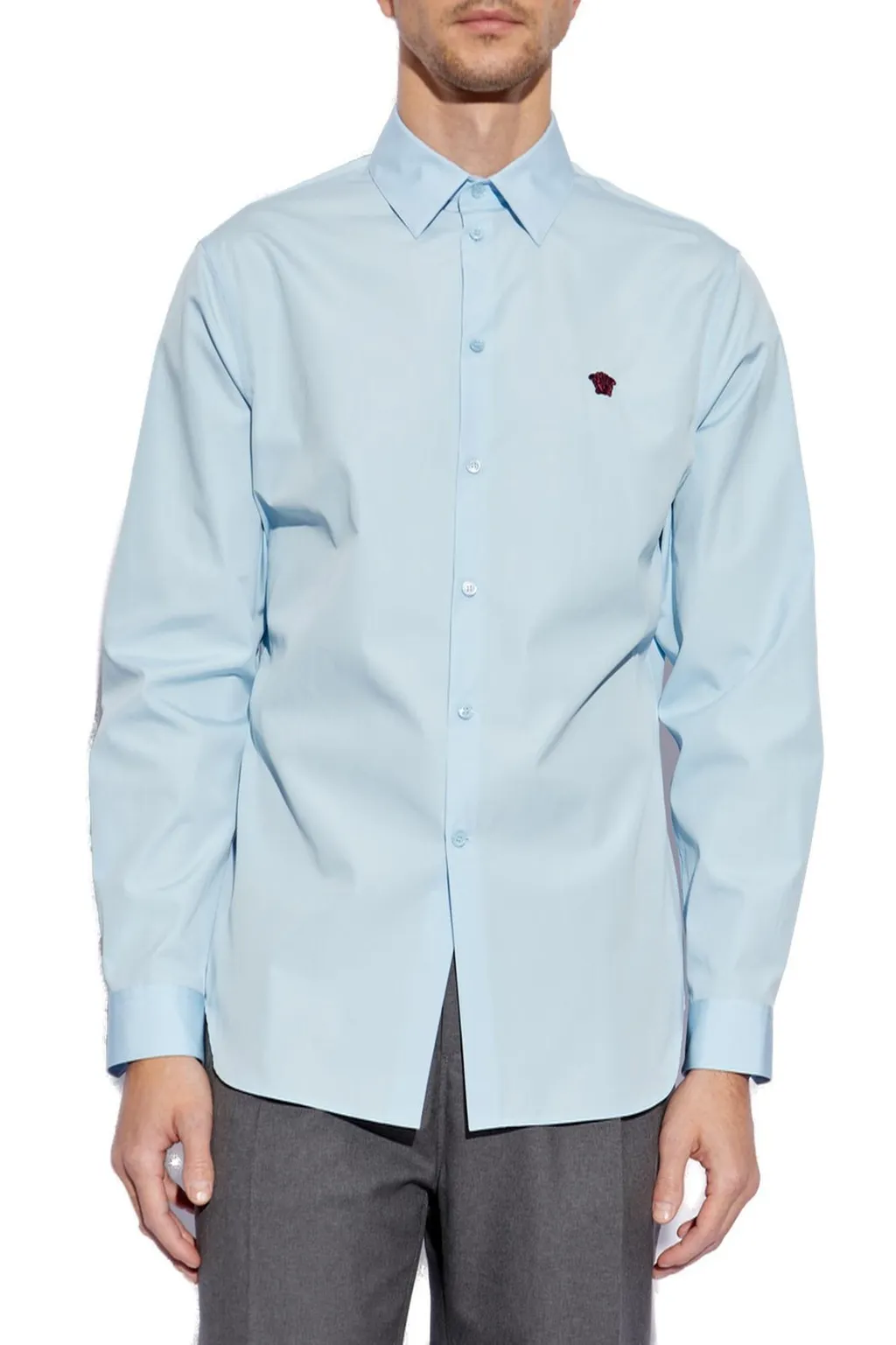Medusa Head Embroidered Shirt