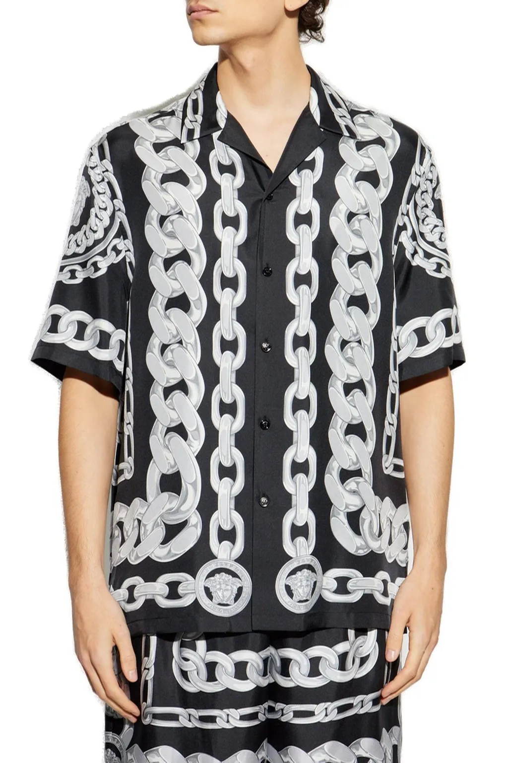 Chain Print Silk Shirt