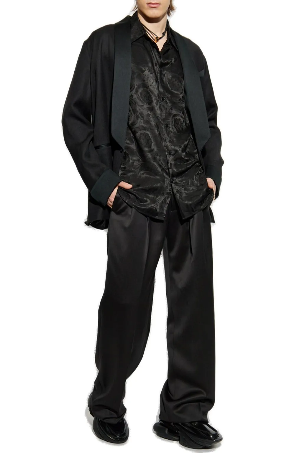 Baroque Print Silk Shirt