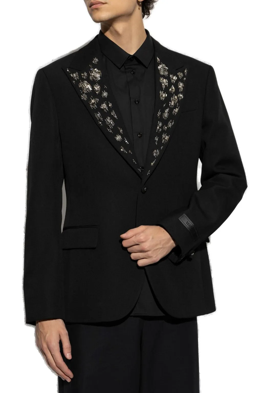 Blazer With Embellished Lapel