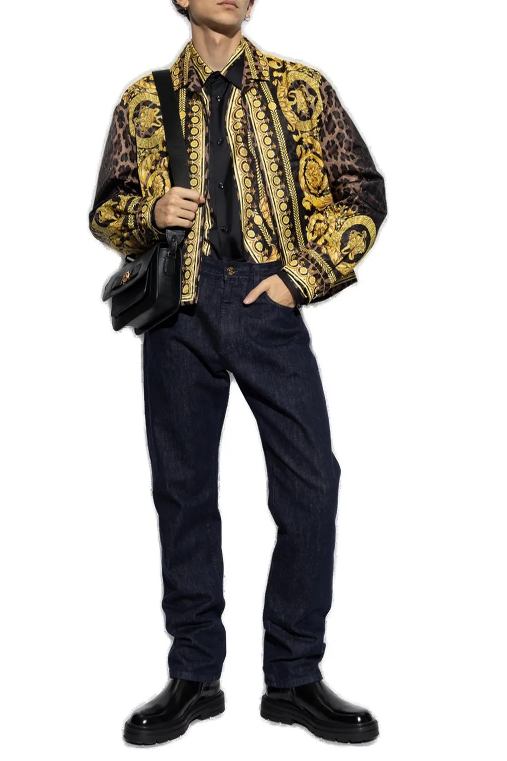 Barocco Print Bomber Jacket