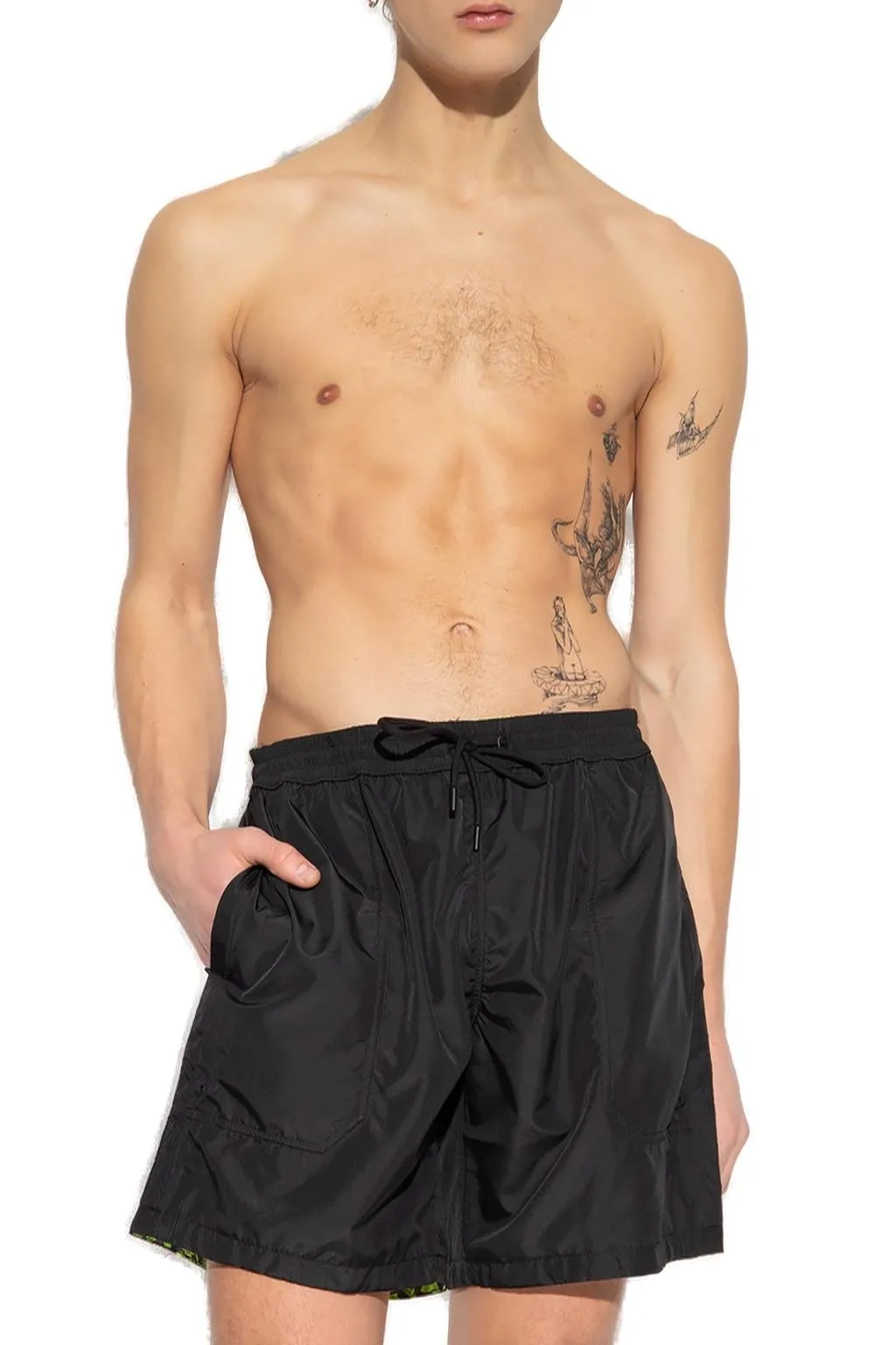 Medusa Renaissance Print Swim Shorts