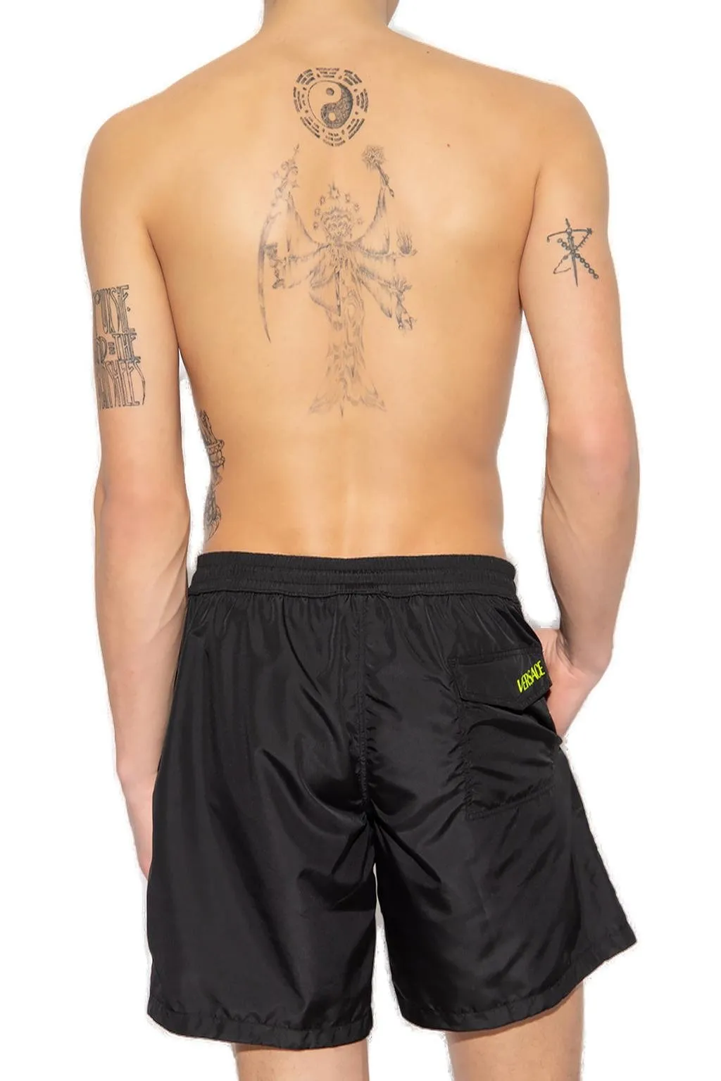 Medusa Renaissance Print Swim Shorts