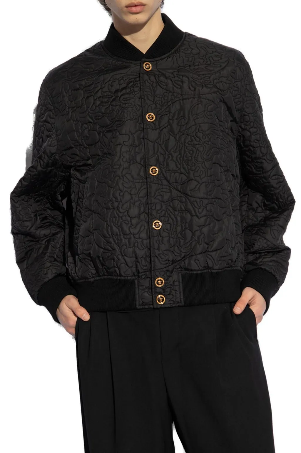 Quilted Bomber Jacket