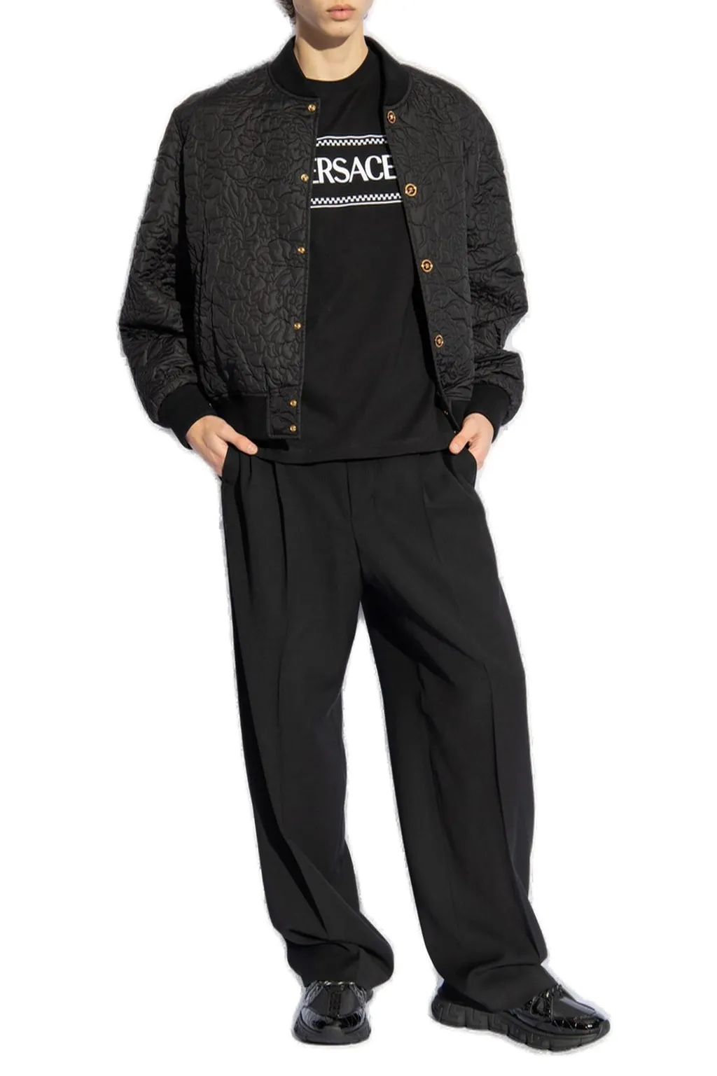 Quilted Bomber Jacket