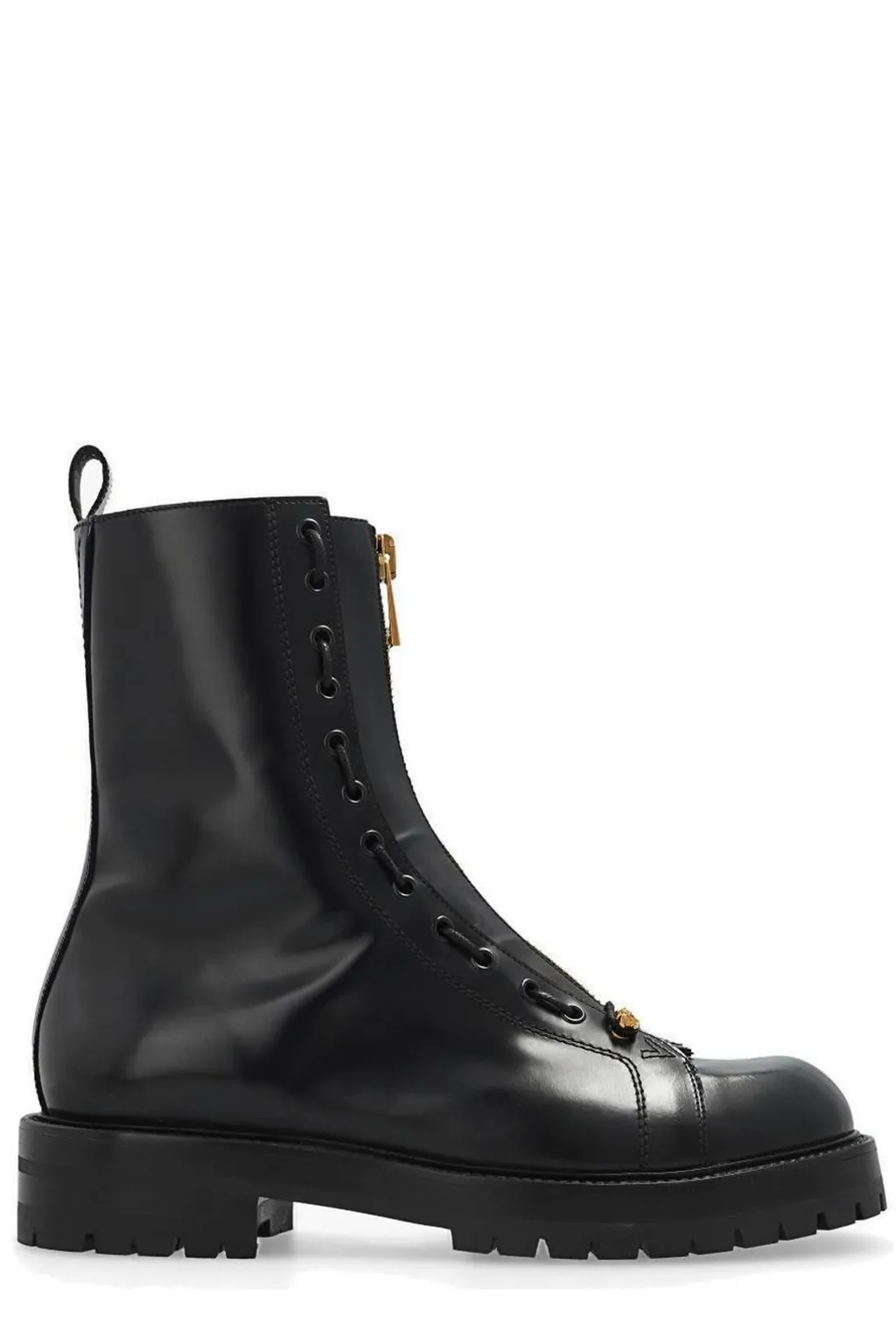 Lace-Up Leather Boots