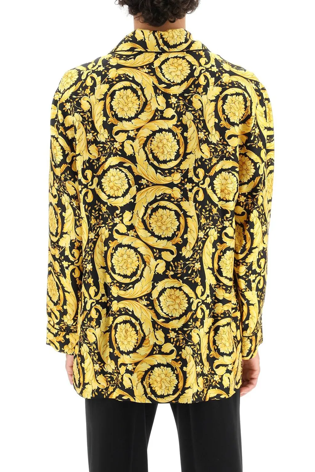 Baroque Print Silk Shirt