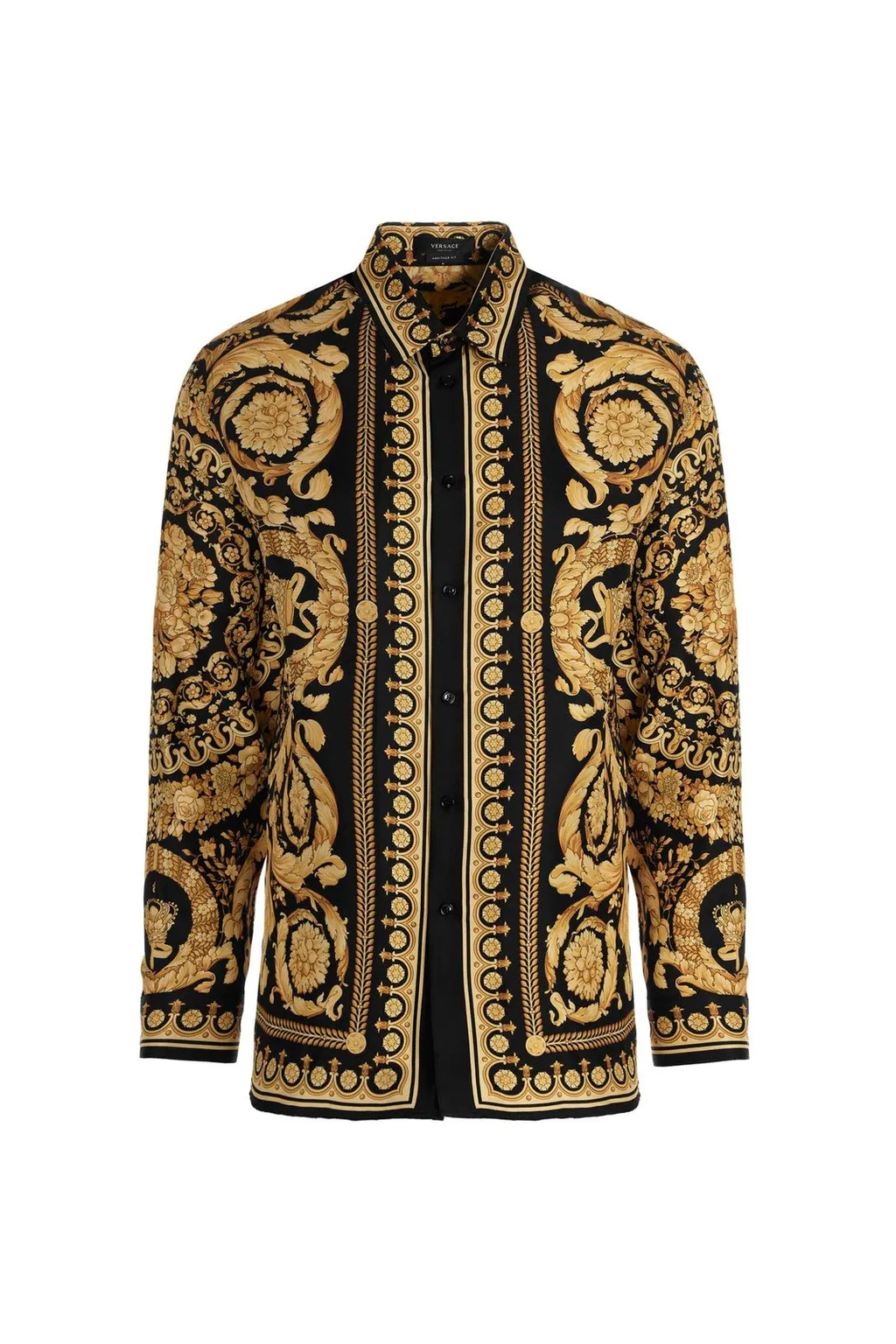 Baroque Print Silk Shirt