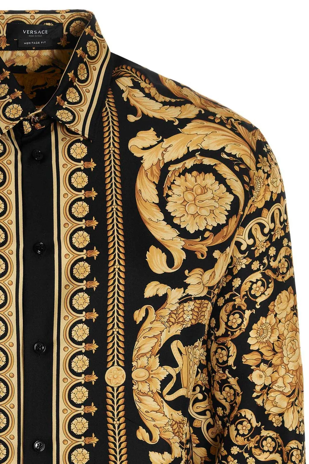 Baroque Print Silk Shirt