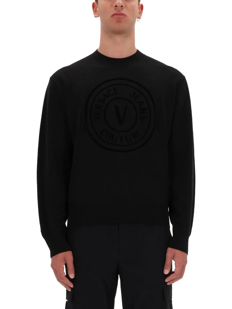 Sweater With Medusa Amplified Print