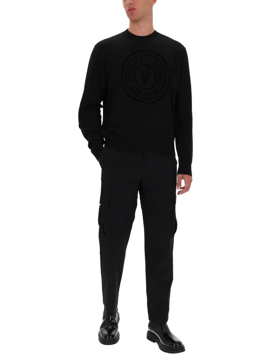 Sweater With Medusa Amplified Print