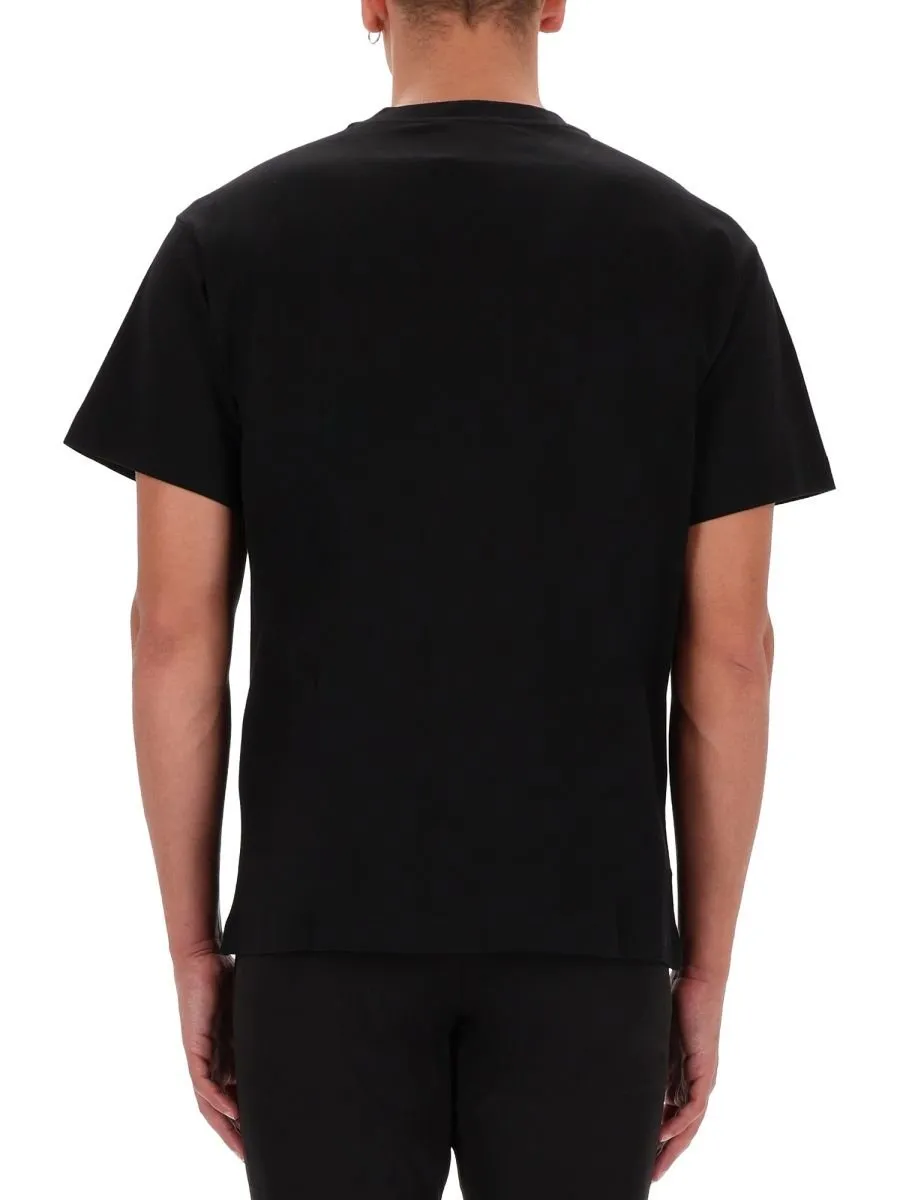 T-Shirt With Logo On Collar