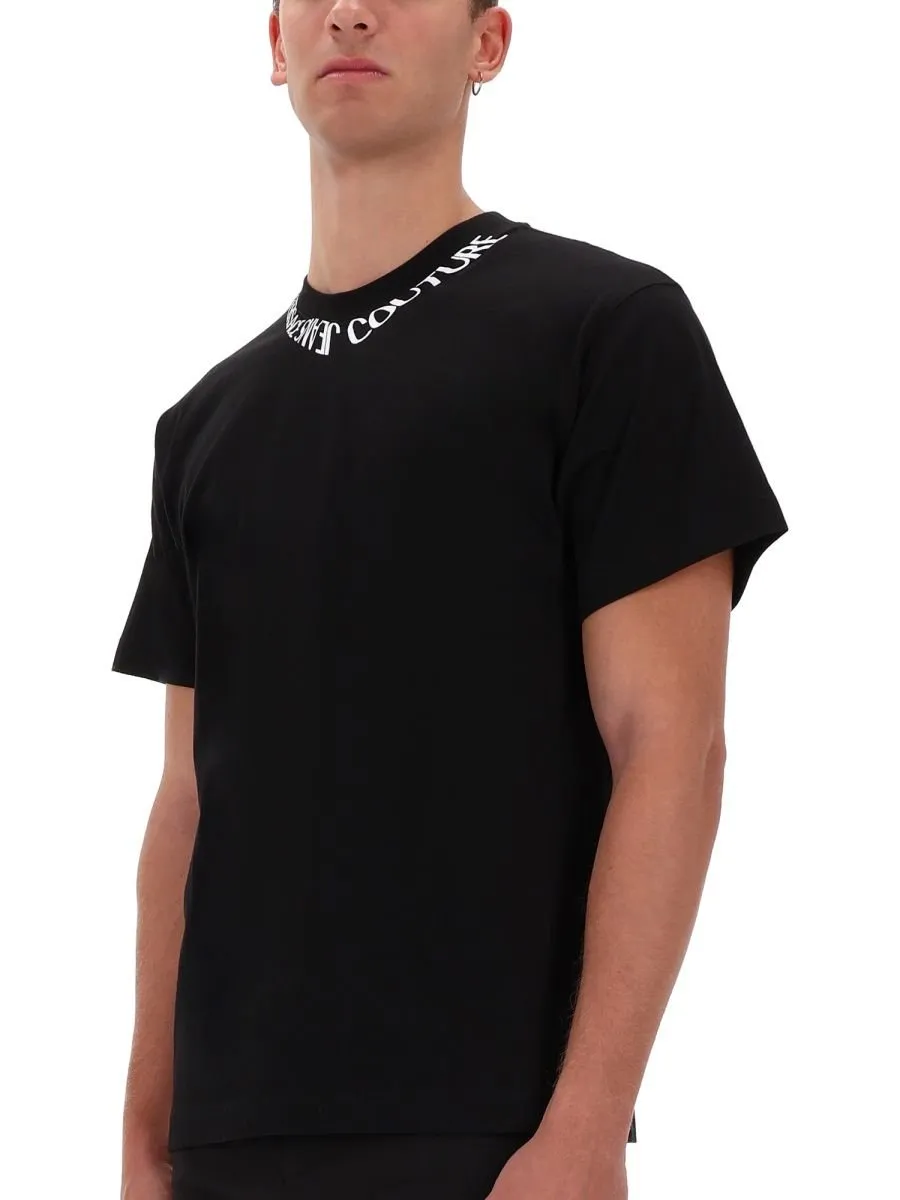 T-Shirt With Logo On Collar