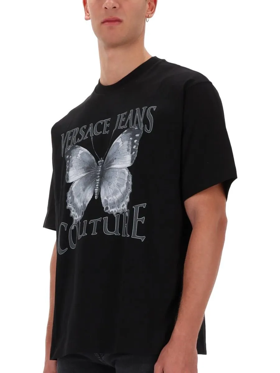 T-Shirt With Butterfly Print
