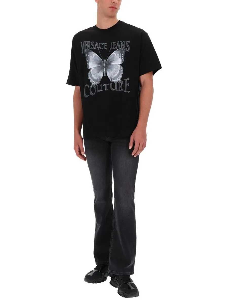 T-Shirt With Butterfly Print