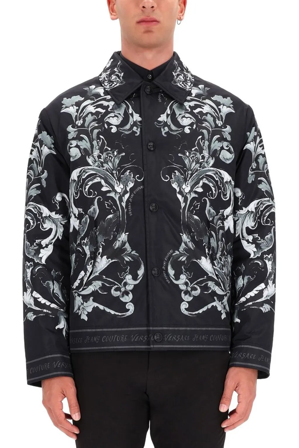 Baroque Print Bomber Jacket
