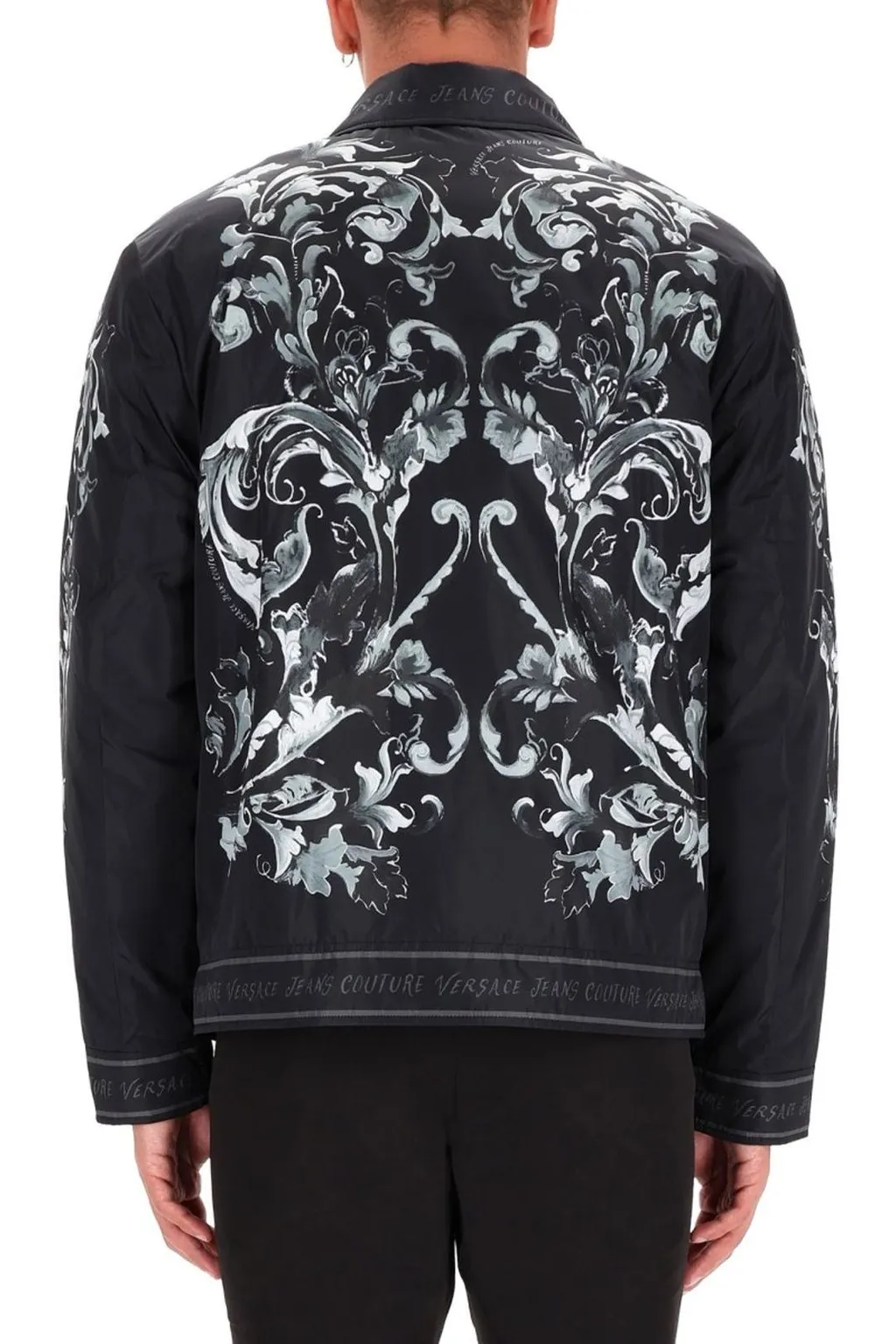 Baroque Print Bomber Jacket