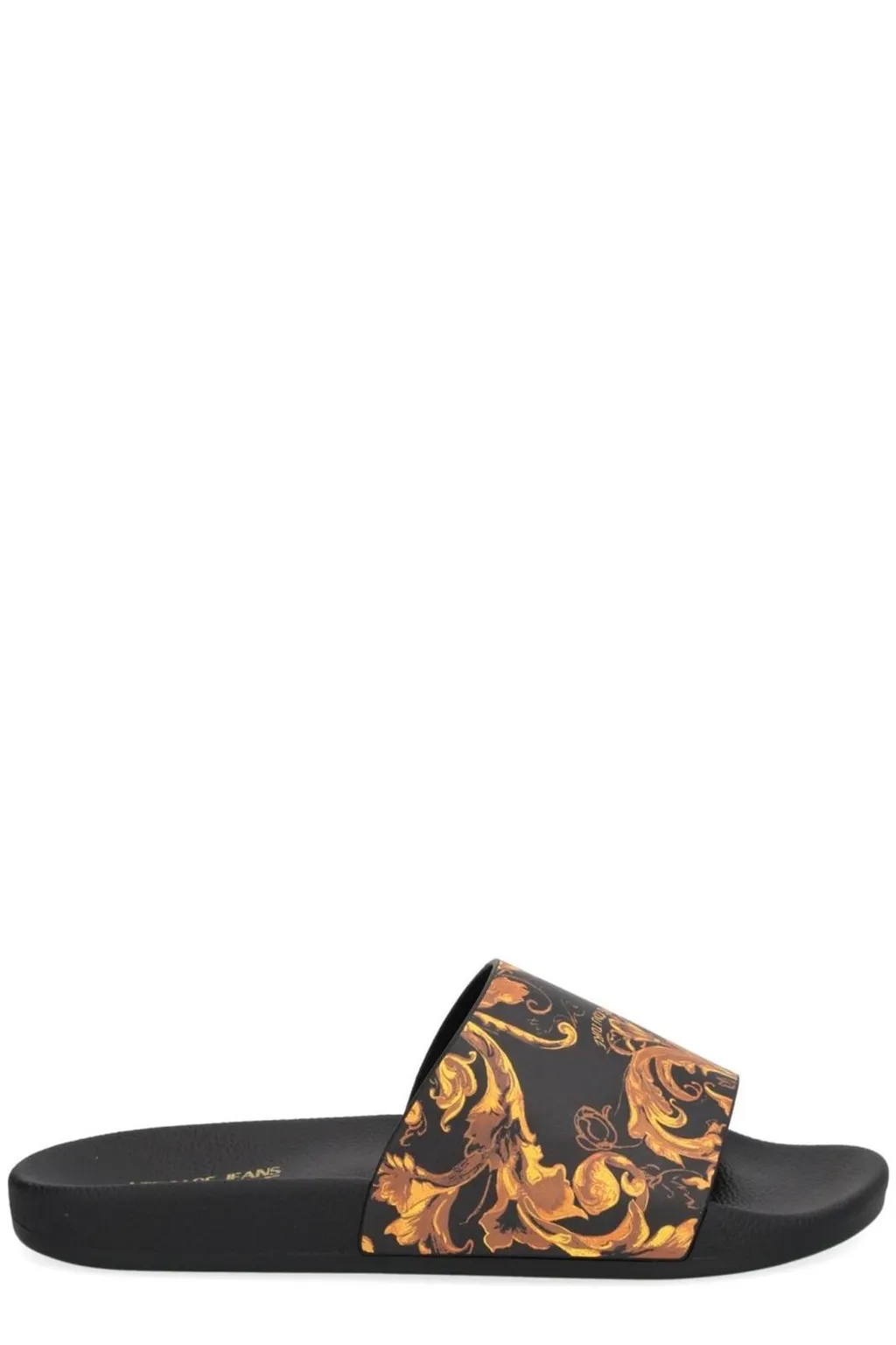 Baroque Print Slide Sandals