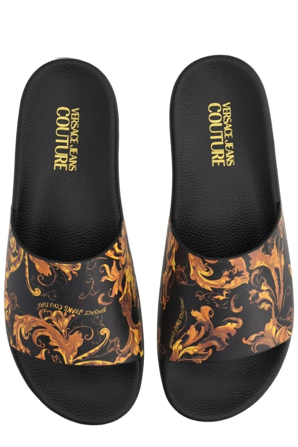 Baroque Print Slide Sandals
