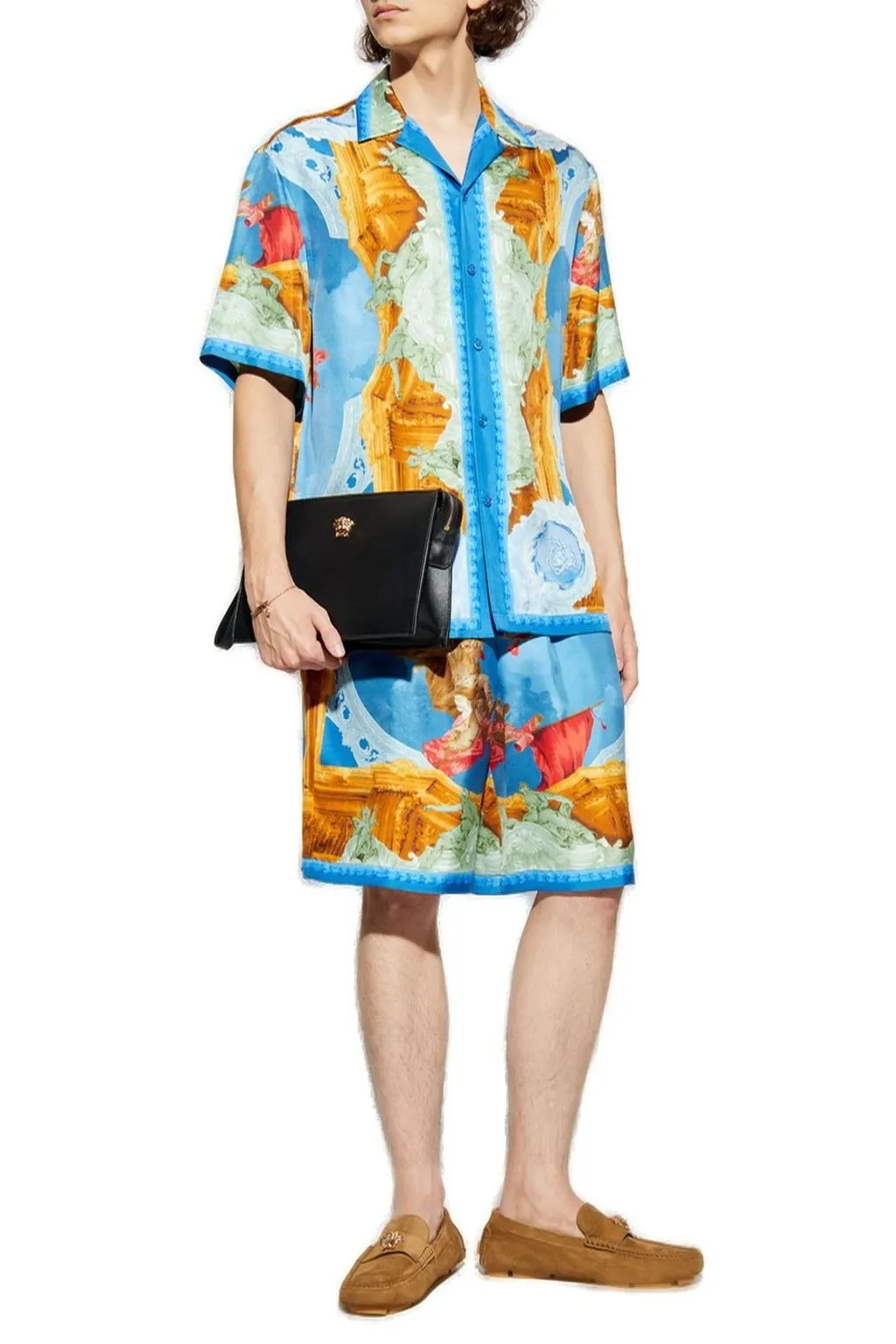Baroque Print Silk Shirt