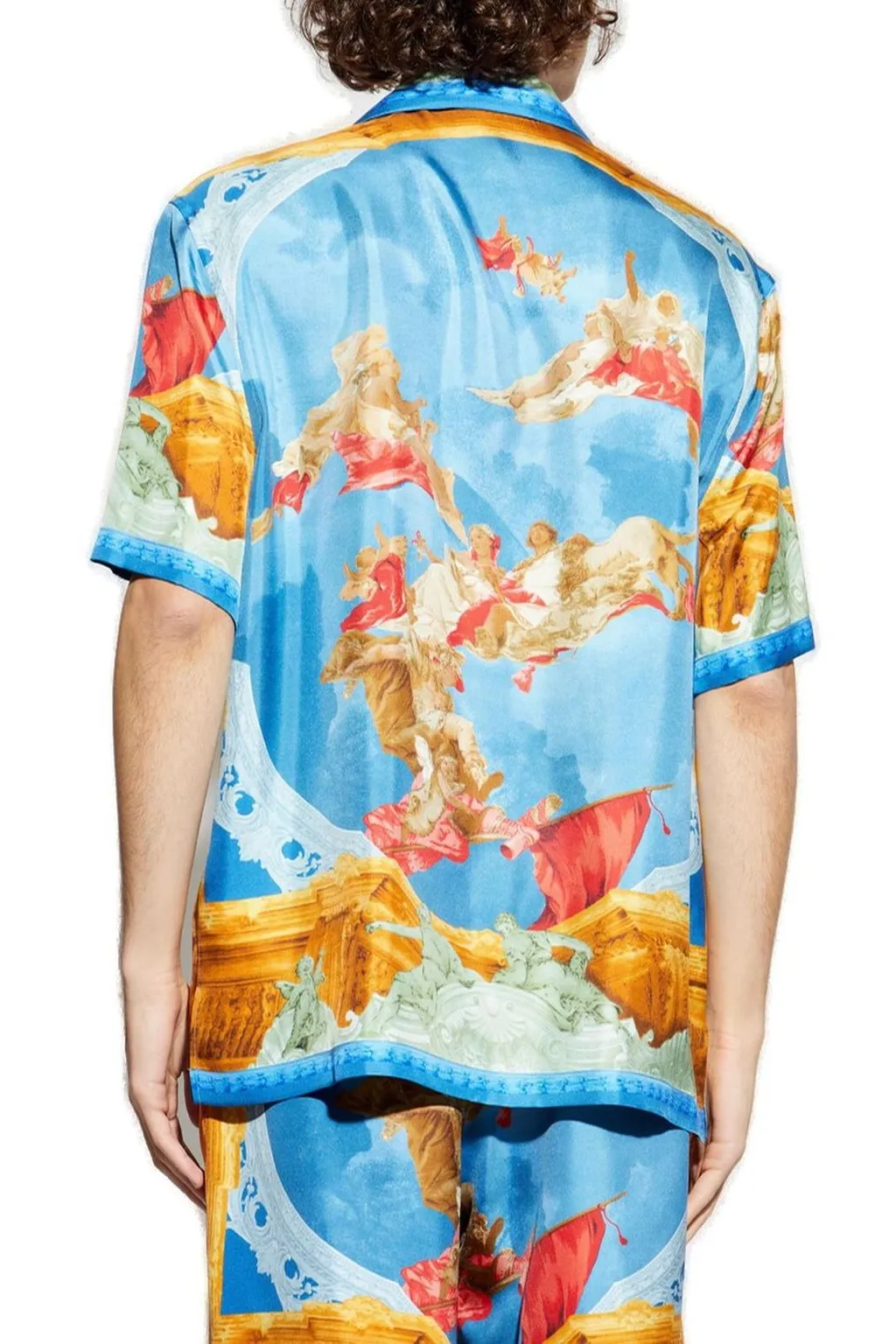 Baroque Print Silk Shirt