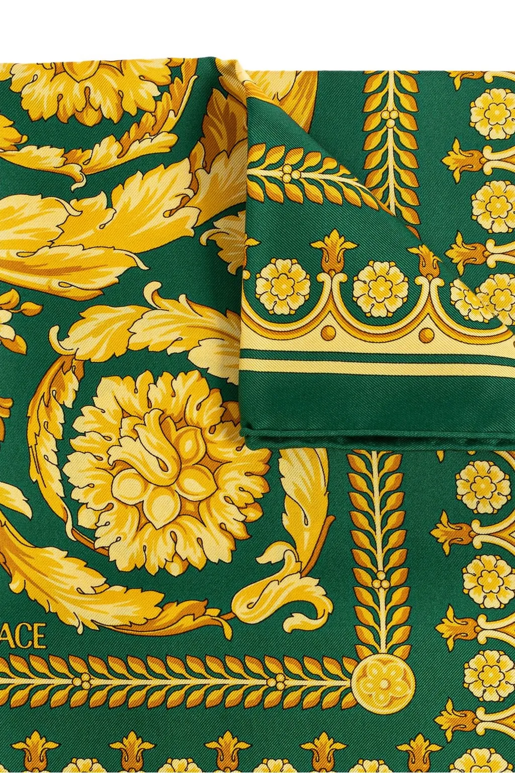 Baroque Print Silk Twill Scarf