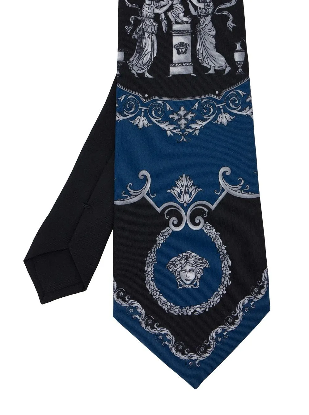 Medusa Print Silk Tie