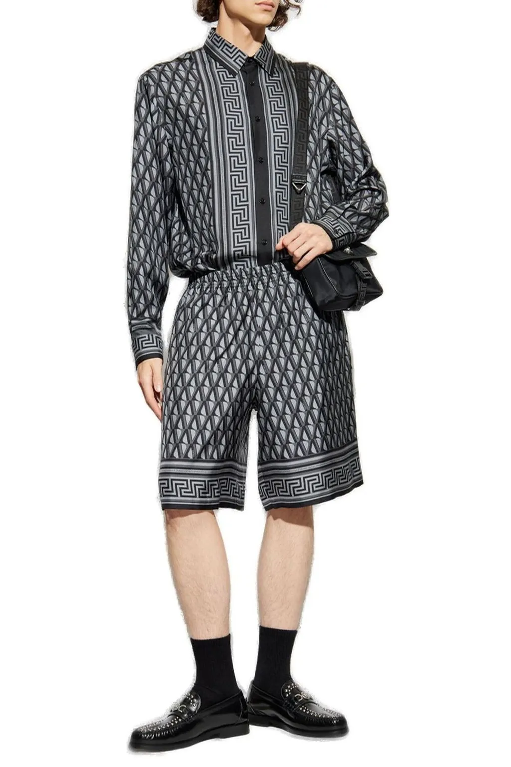 Baroque Print Silk Shirt
