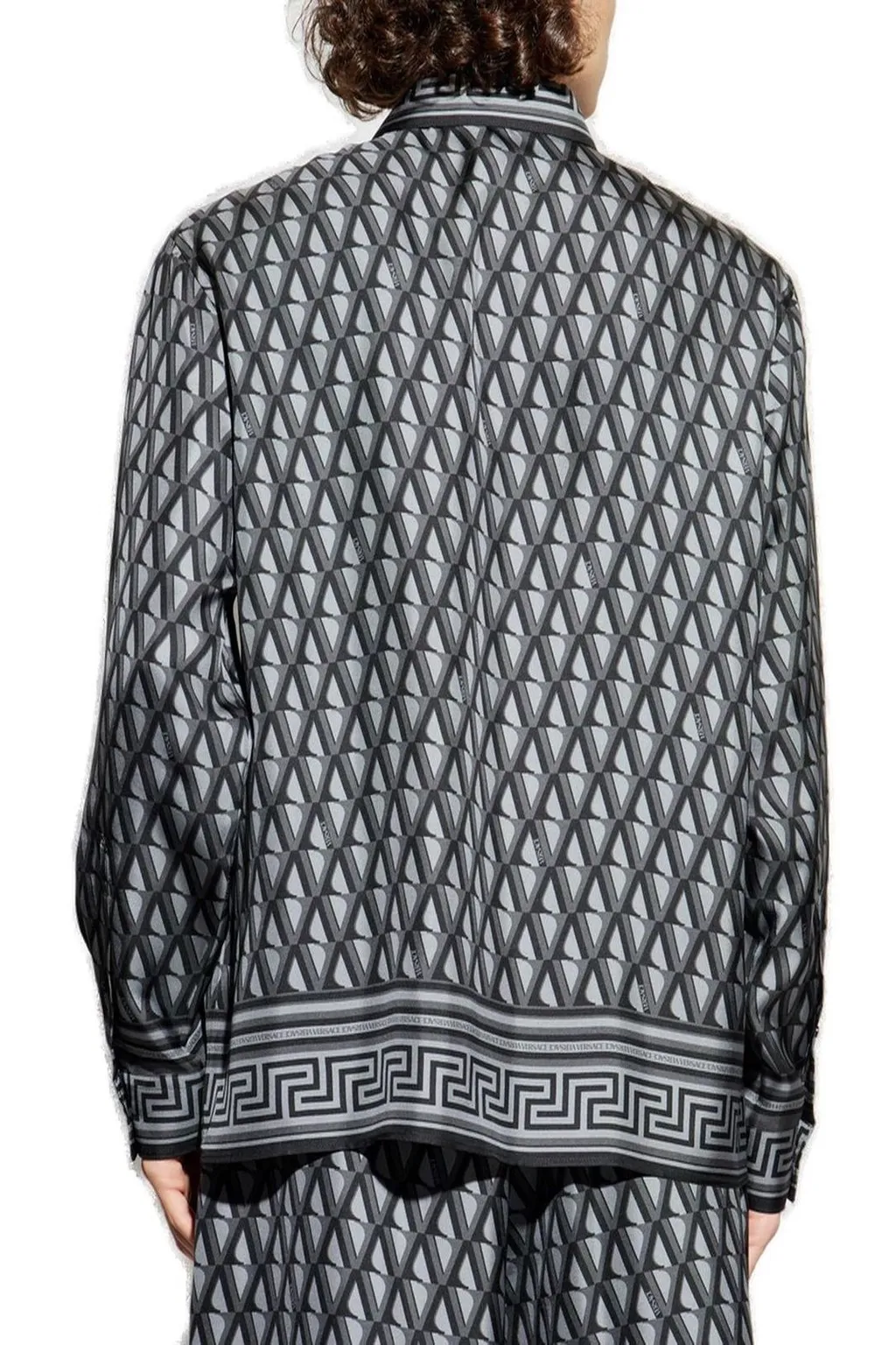Baroque Print Silk Shirt