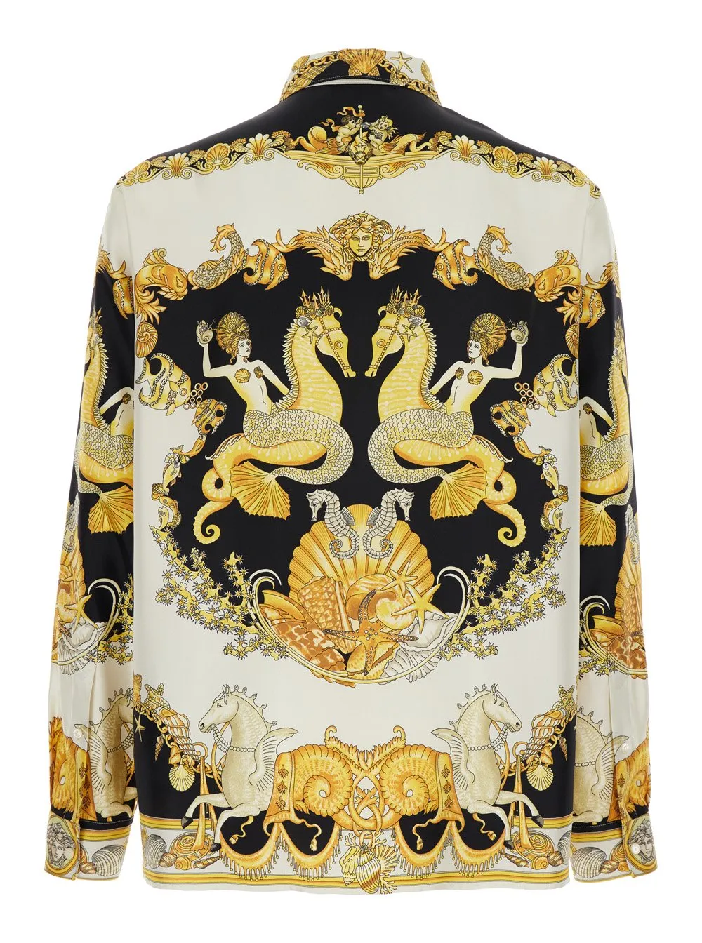 Baroque Print Silk Shirt