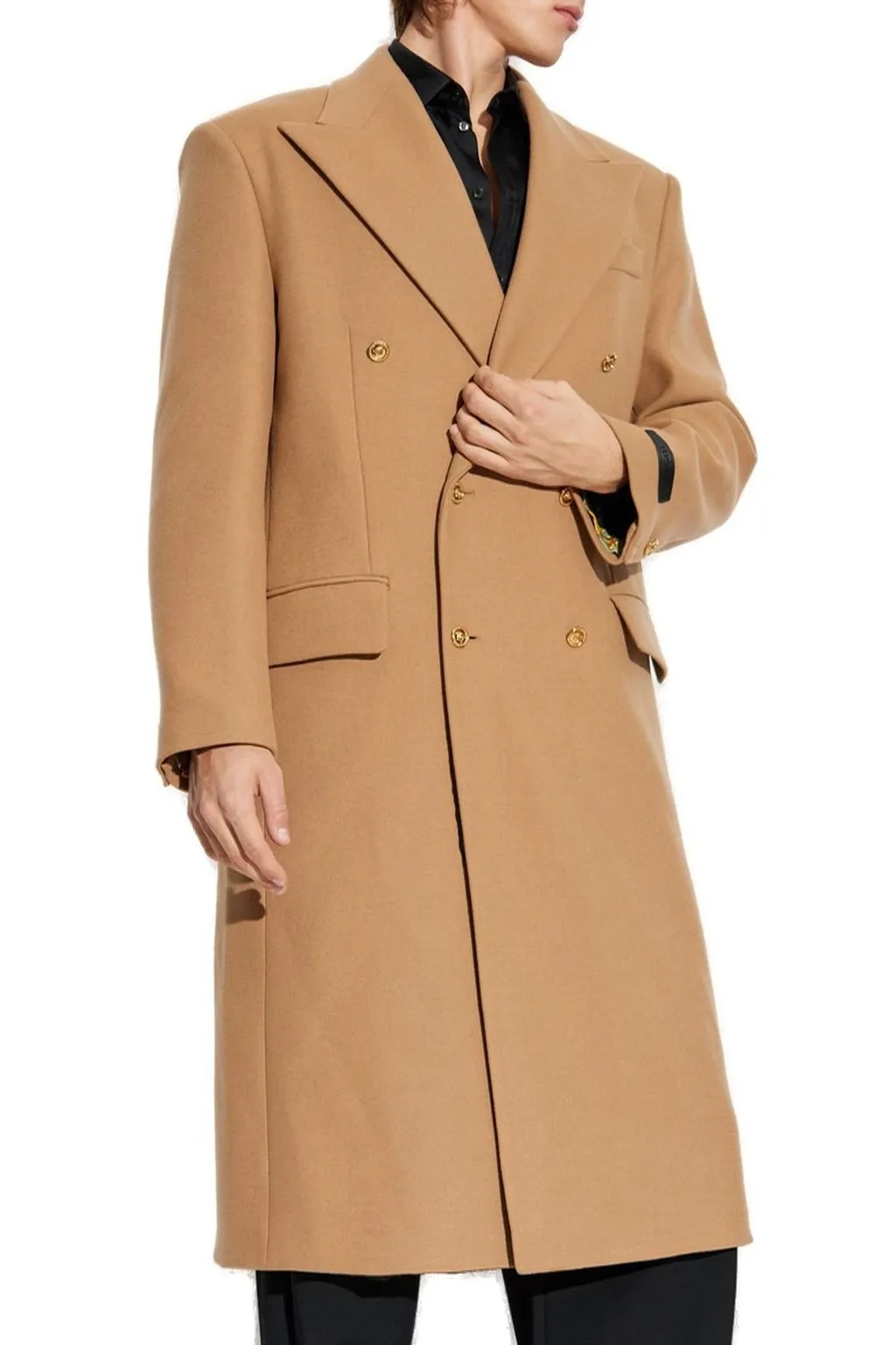 Double-Breasted Wool Coat